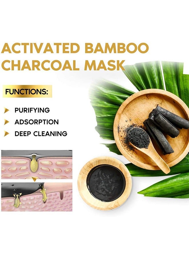 BIOAOUA Blackhead Cleansing Facial Mask, Bamboo Charcoal Blackhead Removal Mask, Deep Cleansing Facial Pores And Oil Control And Moisturizing (60G) - Image 3