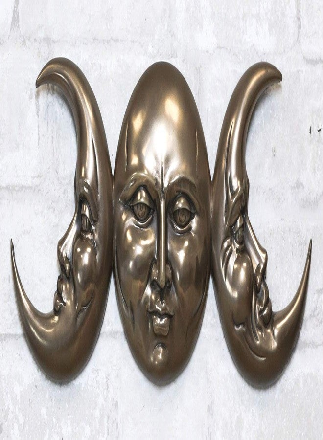 إيبروس جيفت تمثال معلق على الحائط من إيبروس ويكا، يصور الإلهة الثلاثية المقدسة، أم القمر، العذراء، والعجوز، بطول 15.25 بوصة، يجسد مراحل القمر في العصر الوثني الحديث. - Image 2