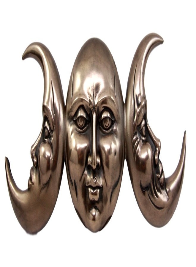 إيبروس جيفت تمثال معلق على الحائط من إيبروس ويكا، يصور الإلهة الثلاثية المقدسة، أم القمر، العذراء، والعجوز، بطول 15.25 بوصة، يجسد مراحل القمر في العصر الوثني الحديث. - Image 1