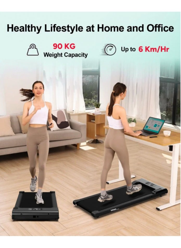 Xeed Fitness - Fitness Xd 95 2.5 Hp Walking Pad Treadmill For Home & Office - No Installation Required, Space Saving Storage Under Bed/Sofa - Remote Control, Led Display-0-6 Kmph Speed 1 Year Warranty - Image 1