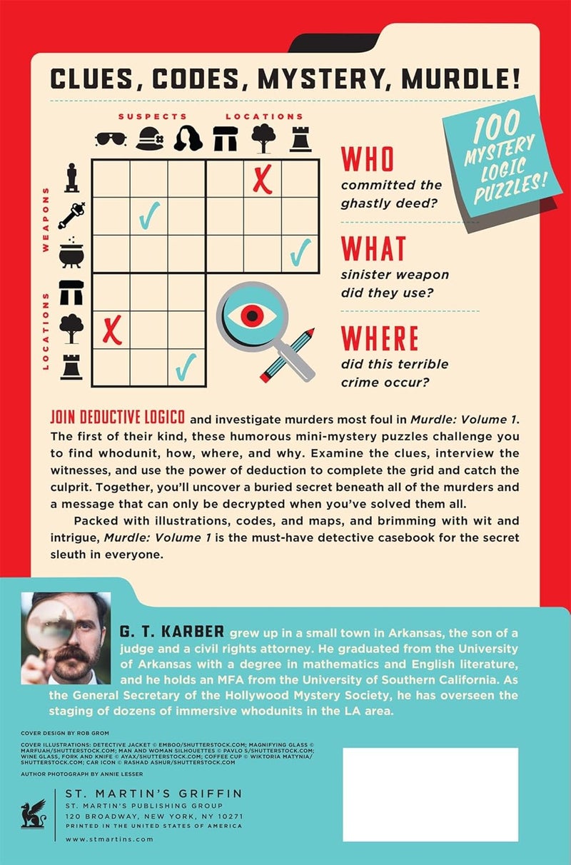 Murdle: Volume 1: 100 Elementary to Impossible Mysteries to Solve Using Logic, Skill, and the Power of Deduction - Image 2