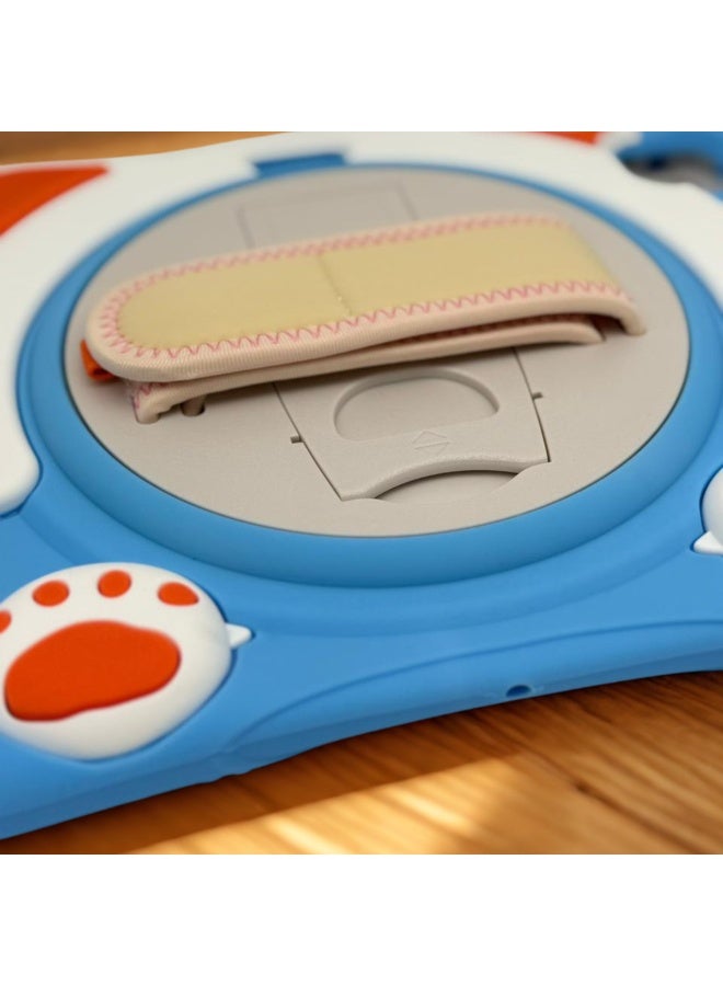 Cat - Cot Kids Cat-Themed Shockproof Case for iPad 11 Pro 2022 - Durable, 360° Rotating Stand & Adjustable Strap - Image 4