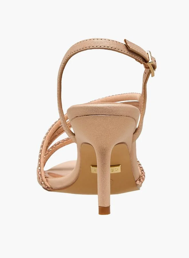 Celeste PINK Women Embellished Stiletto Heel Sandals for Women | Best Price UAE