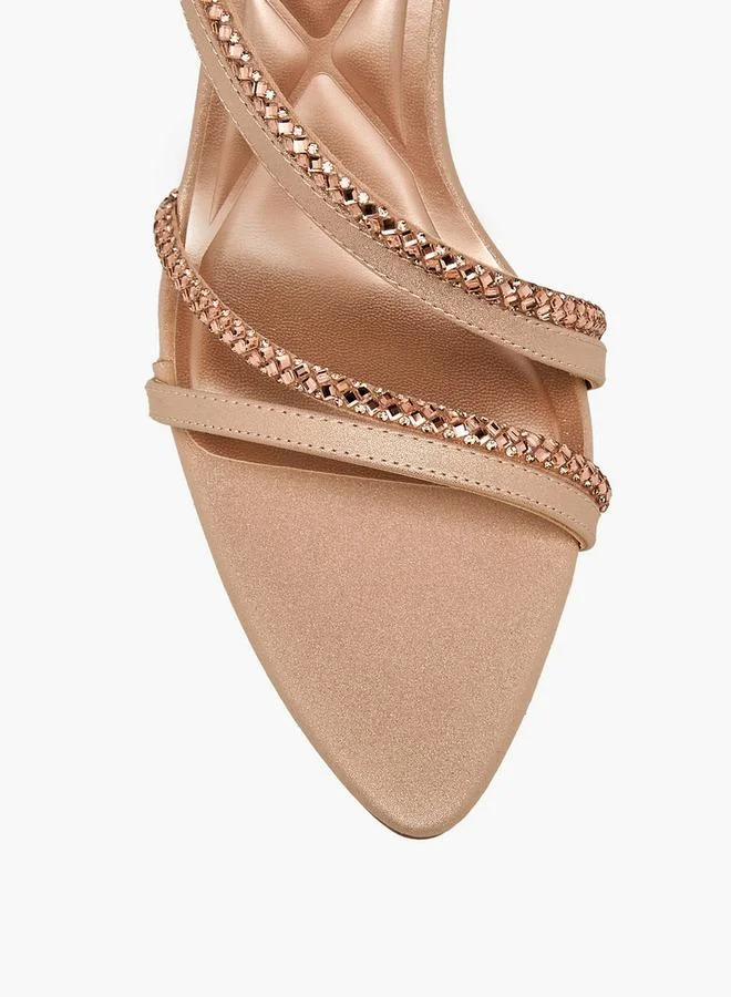 Celeste PINK Women Embellished Stiletto Heel Sandals for Women | Best Price UAE