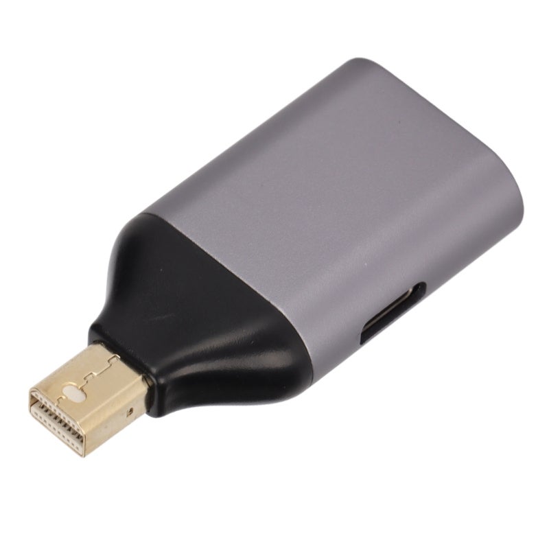 محول USB-C إلى Mini DisplayPort: دقة 4K و1080P بمعدل 60 هرتز، هيكل من الألومنيوم - متعدد الوظائف، نقل بيانات بسرعة 10 جيجابت في الثانية لتوصيل الكمبيوتر المحمول والهاتف والجهاز اللوحي والشاشة وجهاز العرض. - Image 3