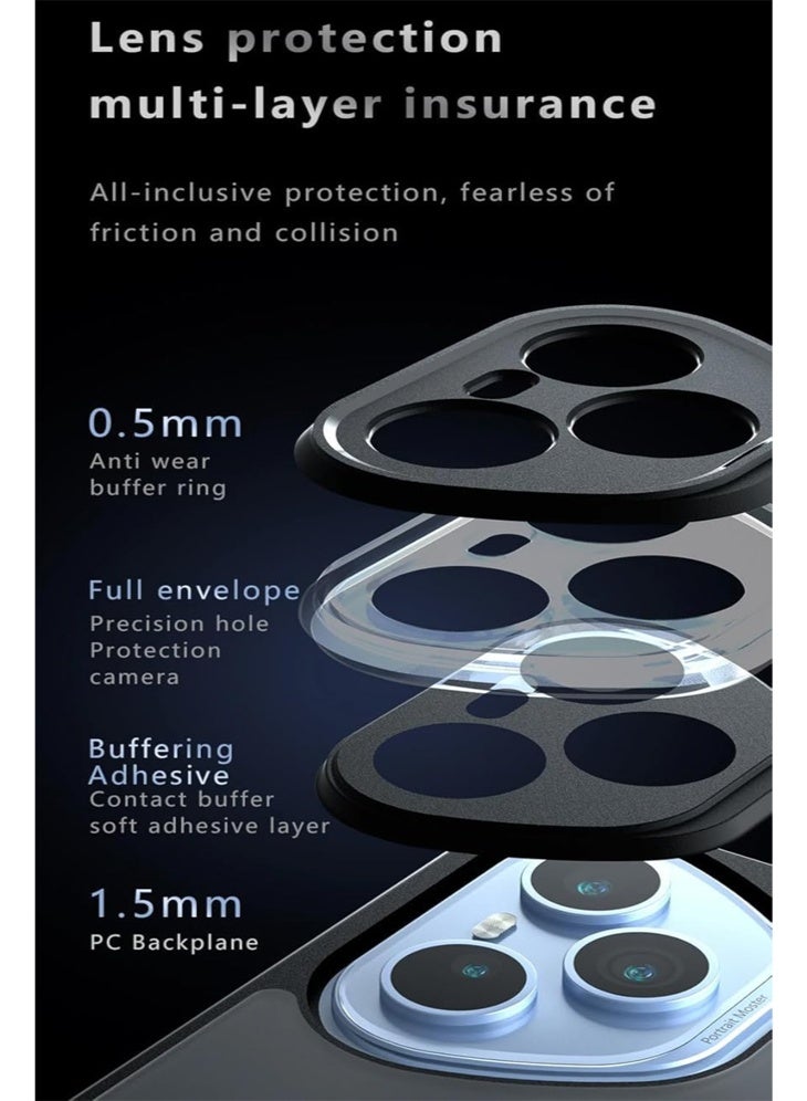 Magnetic Case for Honor 400 Pro Support Wireless Charging Frosted Matte Translucent Black Case Anti Yellowing Airbag PC TPU Shockproof Protective Back Cover - Image 5