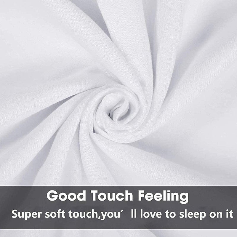 LEISUREWEEK Premium Queen Pillowcases 4 Pack - White Standard - Ultra Soft 1800 Thread Count Microfiber- Double Brushed - Allergies Free - Wrinkle Resistant Pillowcase - Image 3