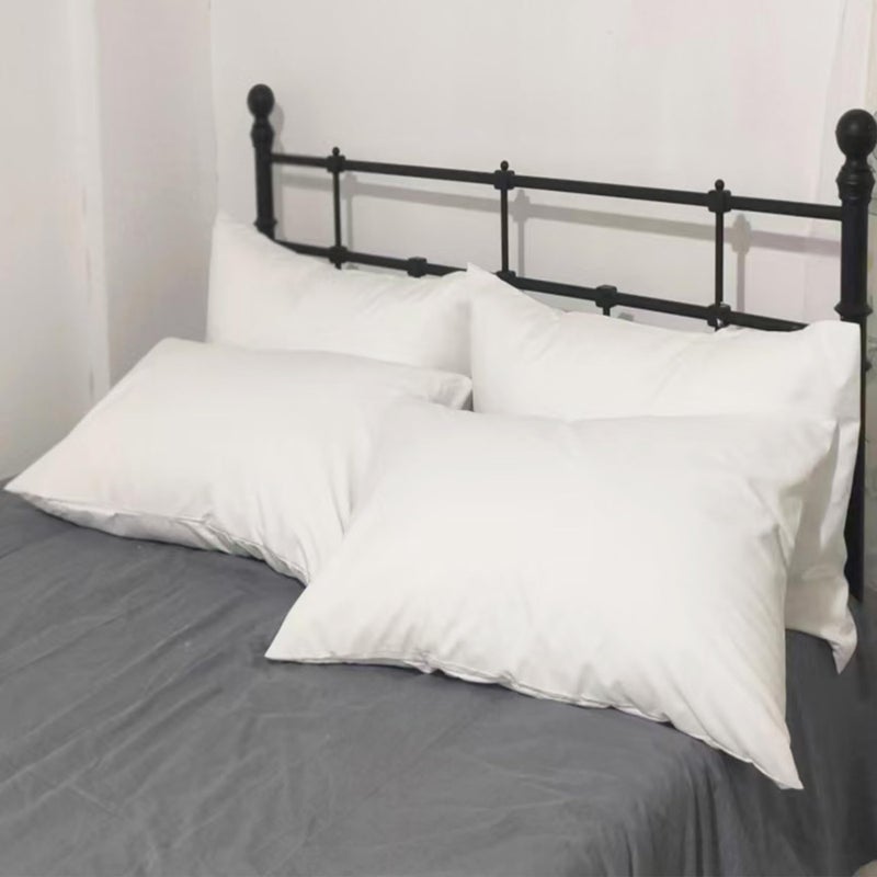 LEISUREWEEK Premium Queen Pillowcases 4 Pack - White Standard - Ultra Soft 1800 Thread Count Microfiber- Double Brushed - Allergies Free - Wrinkle Resistant Pillowcase - Image 1