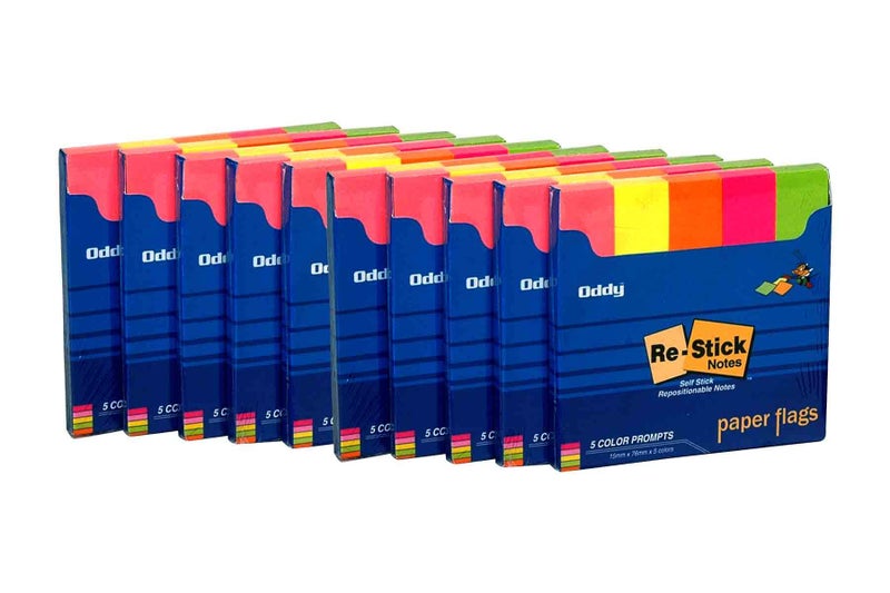 Oddy Paper Flags Prompts in Five Color (Set of 10 Pads) - Image 5