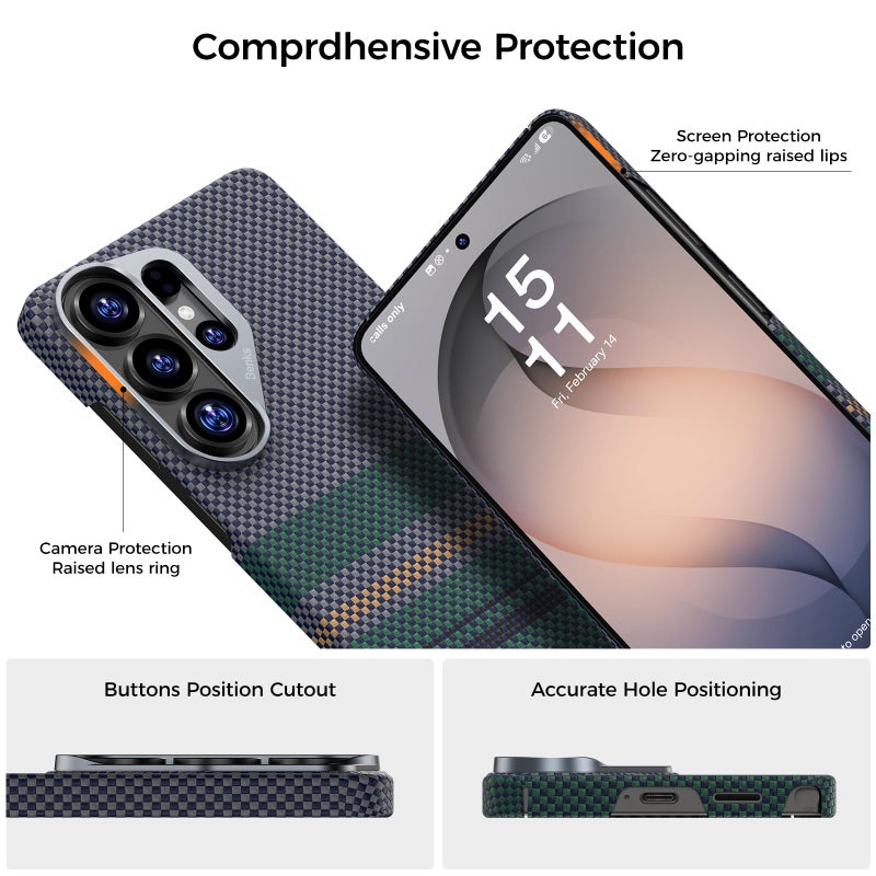Benks حافظة BENKS S26 Ultra، حافظة Aurora ArmorAir لهاتف Samsung Galaxy S26 Ultra متوافقة مع Magsafe، حافظة فائقة النحافة وخفيفة الوزن بتصميم بسيط مصنوعة من ألياف Dupont Kevlar 600D و1000D - Image 4