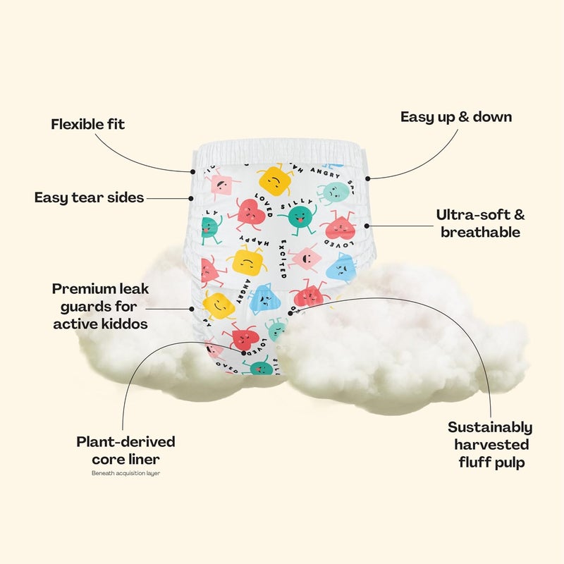 Hello Bello Premium Training Pants 4T-5T, All About Feelings Design, 18ct Jumbo Pack - Image 3