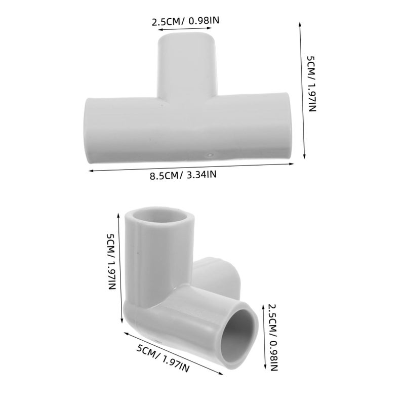 MAGICLULU 6Pcs Playpen Connector Easy Install Fittings Triangle Tee Elbow Parts - Image 3