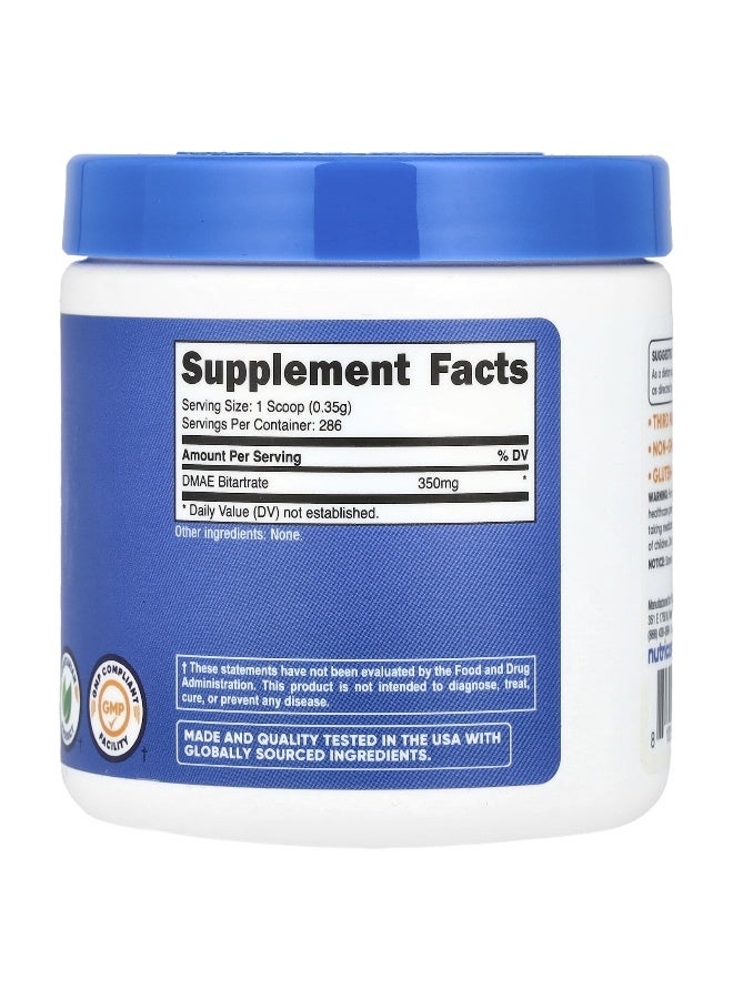 Nutricost, DMAE Bitartrate, Unflavored, 3.6 oz (100 g) - Image 2
