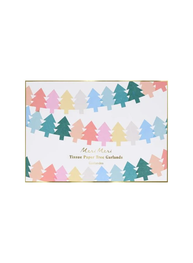 Meri Meri  Tissue paper Christmas Tree Garland  | Best Price UAE
