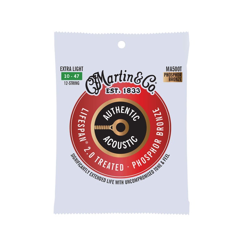 Martin Authentic Acoustic Guitar Strings - Lifespan 2.0 Treated - Image 1
