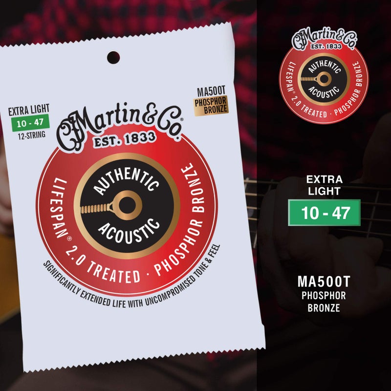 Martin Authentic Acoustic Guitar Strings - Lifespan 2.0 Treated - Image 4