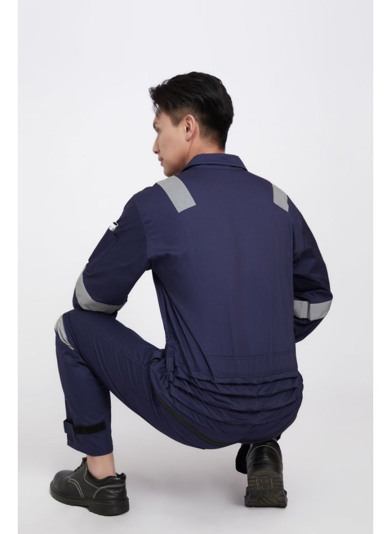 NIBEMINENT Men Women Working Coveralls Welding Suit Car Repair Workshop Mechanic Clothes Repairman Workwear - Image 2