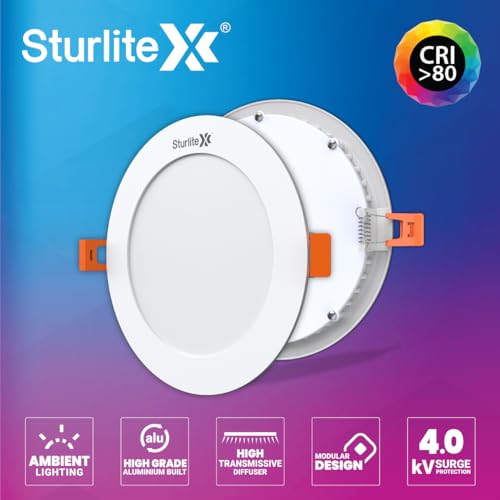 Sturlite Eco LYF 15W (3 in1) Round LED Downlight| Warm, Neutral & Cool White Color Temperature| 1200 Lumens with CRI Tech for Various Ceiling Types and Rooms (Round, Pack of 1) - Image 3