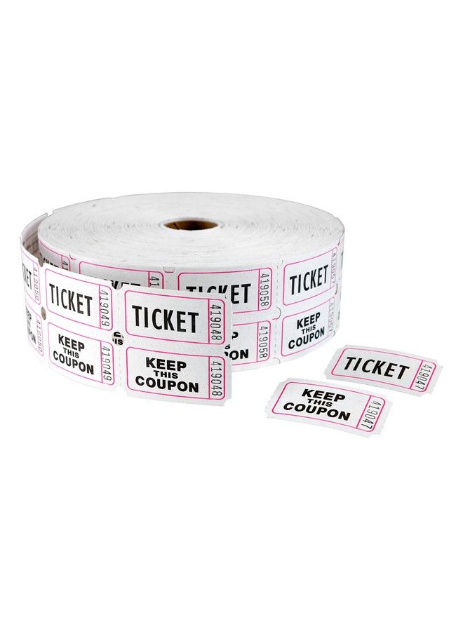 Maco Double Roll Ticket Keep This Coupon Tickets 1 X 2 Inches White 2000 Per Roll (18623) - Image 1