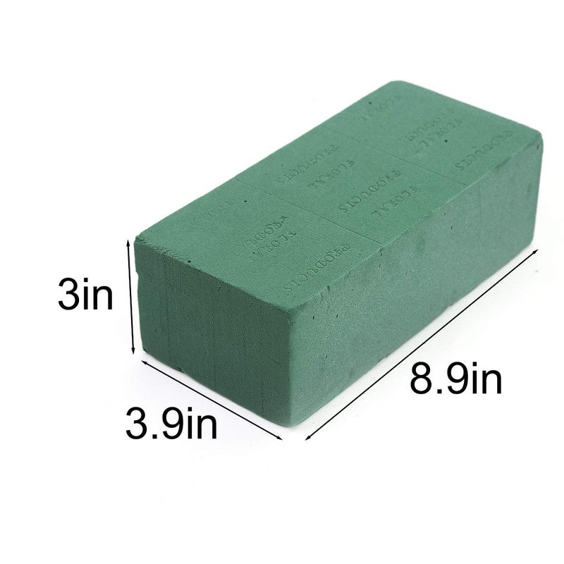 CCINEE 3PCS Floral Foam Bricks, Florist Flower Styrofoam Green Bricks Flower Arrangement Brick Supplies for Florist Craft - Image 2