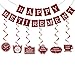 Zeptrix 21Pcs Happy Retirement Party Decorations for Men WomenRed Funny Retirement Banner Hanging Swirls Paper Kit Outdoor Indoor Bunting Garland Sign Teacher Retired Banners Office Farewell Decor Supplies - Image 2