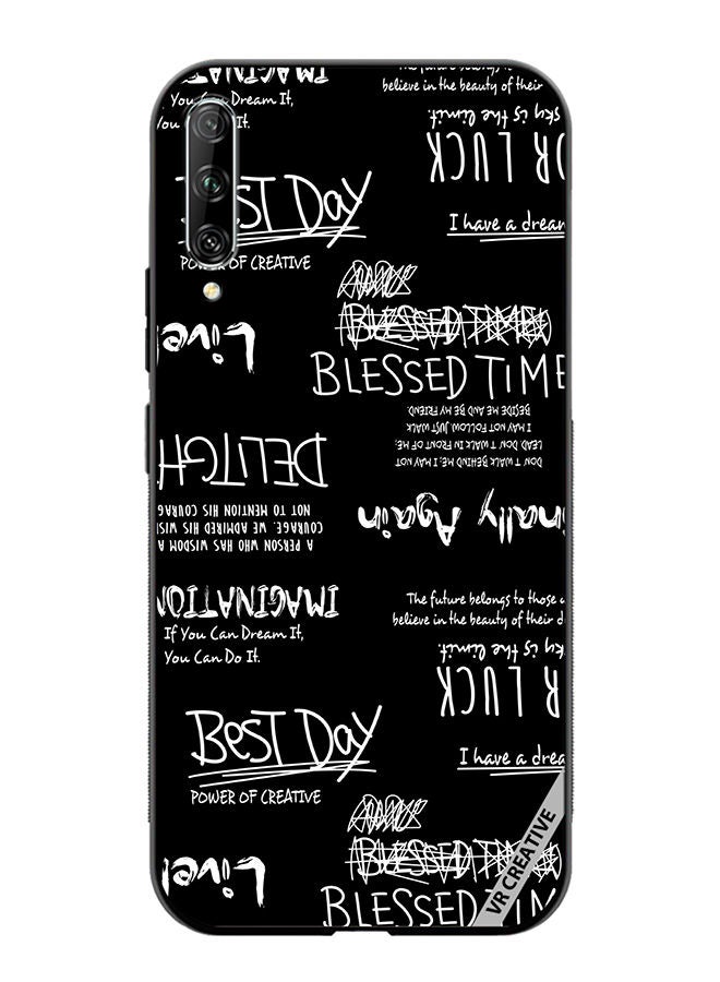 VR CREATIVE Protective Case Cover For Huawei Nova Y9S Allography And Lettering Black Design Multicolour - Image 1