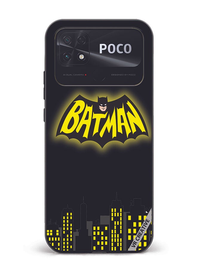 VR CREATIVE Protective Case Cover For Xiaomi Poco C40 Batman Design Multicolour - Image 1