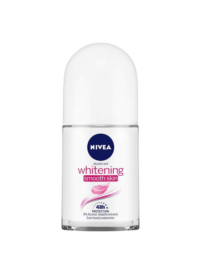 NIVEA Whitening Smooth Skin Roll on for Women, 50ml (Pack of 4, Almond) - Image 2