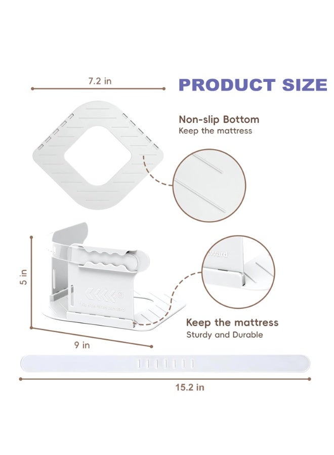 4 Pieces Bed Sheet Holder Set with Lock, Heavy Duty Non-Slip Bed Sheet Clips Fasteners,Bed Sheet Holders Fixing Corner Tightener Clips for All Size Mattress, Blankets, Bedding (Grey)  - Image 2