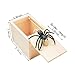 Winbar Rubber Spider Trick Box Handmade Wooden Surprise Box with Hidden Spider Trick Toys Prank Stuff for Adults and Children - Image 2