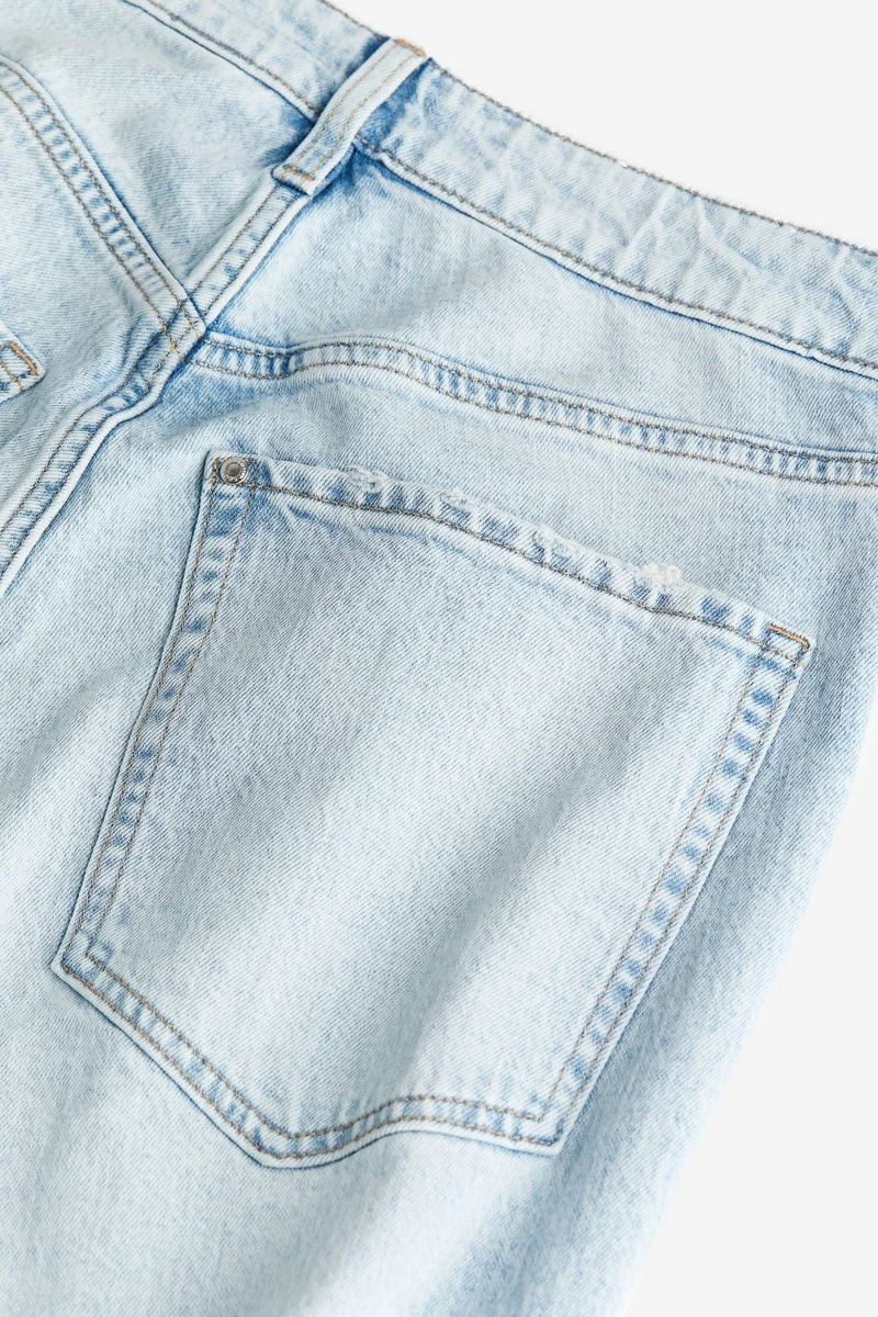 H&M  Curvy Fit Slim High Jeans for Women | Best Price UAE