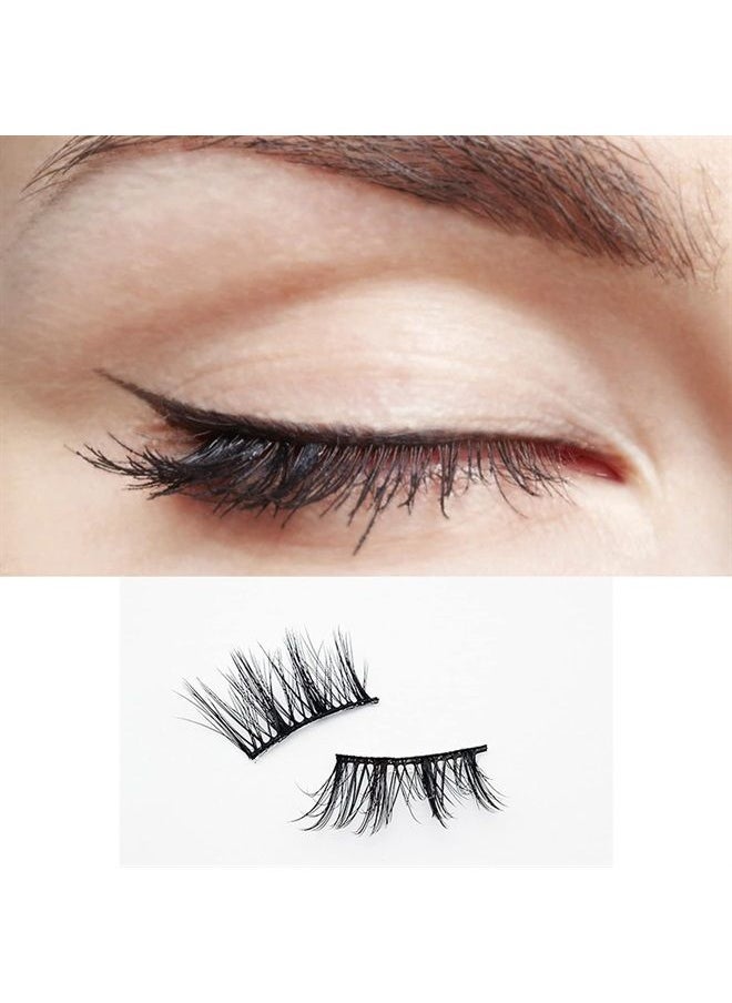DAODER False Eyelashes Half Lashes Wispy Cat Eye Faux 3D Mink Lashes Natural Look Soft Handmade Wispies 7-15mm Eye Lashes For Eye Makeup 5 Pairs (Half Lashes 04)  - Image 5