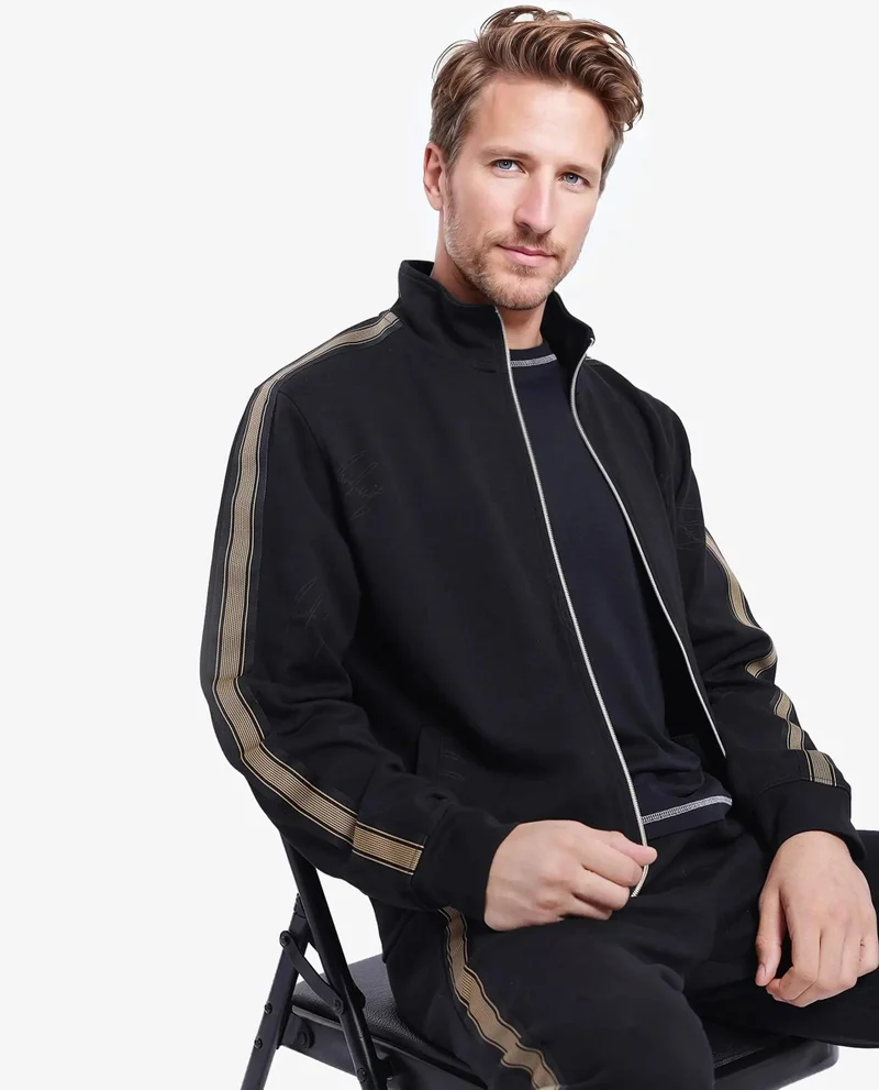 رير رابِت Men's Signature Printed Knit Jacket