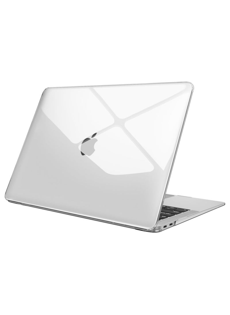 Case for MacBook Air 13 Inch A2337 (M1) / A2179 / A1932 (2021 2020 2019 2018 Release) - Snap On Hard Shell Case Cover for New MacBook Air 13 Retina Display with Touch ID - Crystal Clear