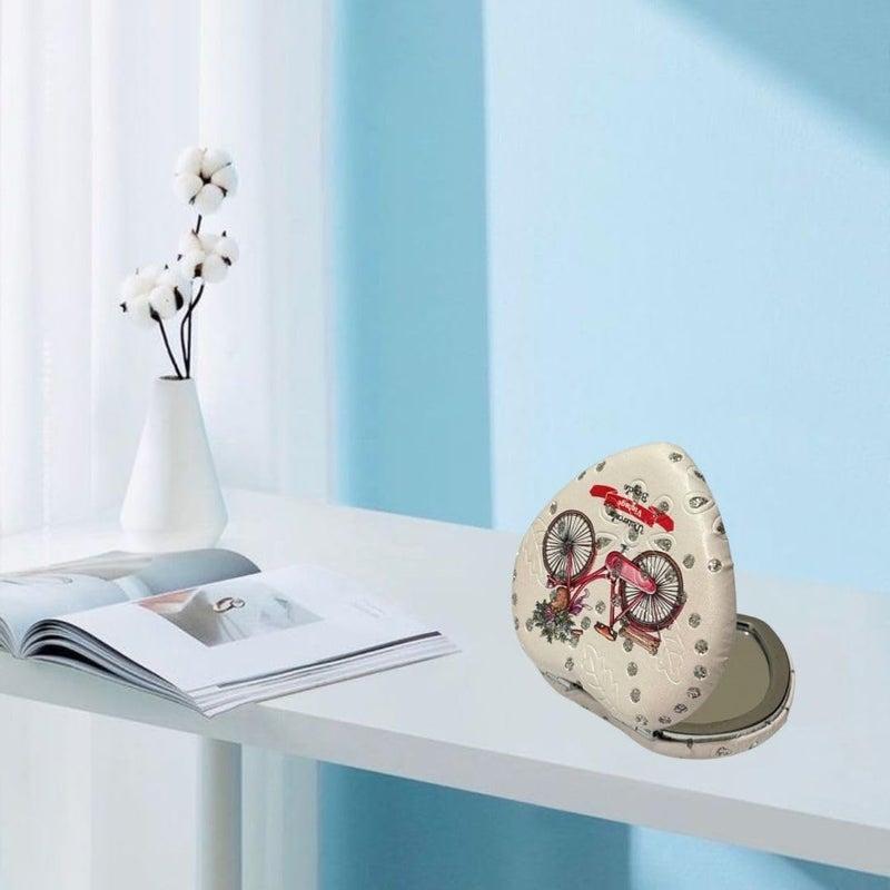 Heart Design Compact Cute Mirrors for Makeup and Travel  - Image 3