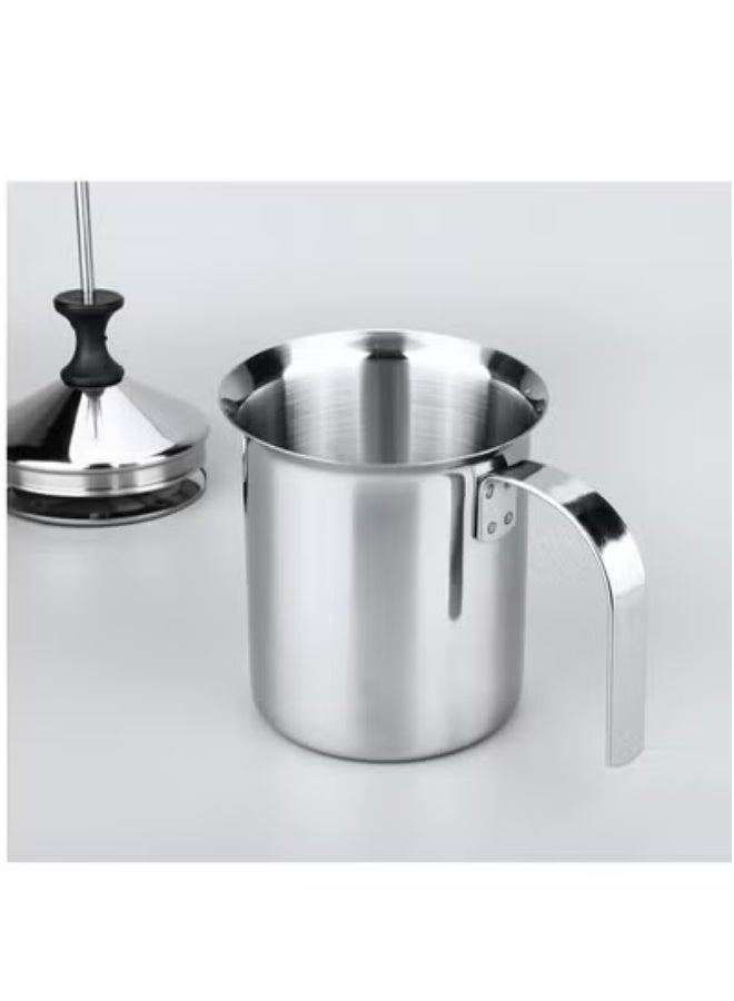 Silver Stainless Steel Milk Frother 13*9.5*18 cm - Image 2