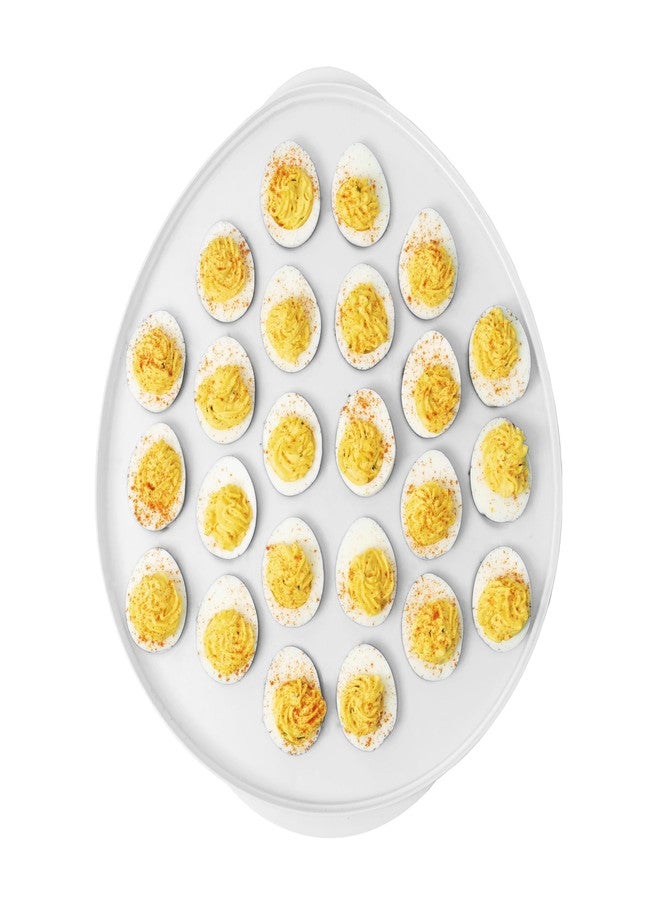 KOLORAE Reusable Deviled Egg Tray Carrier Serving Platter with Lid, Holds 2 Dozen Eggs, Great for Parties, Celebration Entertaining, Easter - Image 2