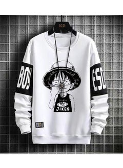 KUYING New One Piece Casual Loose Round Neck Hoodie  - Image 1