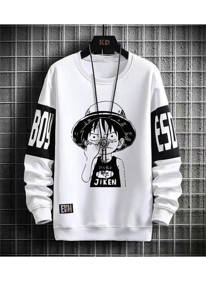 KUYING New One Piece Casual Loose Round Neck Hoodie  - Image 1