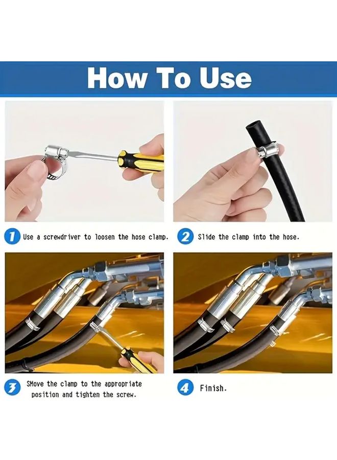 8mm Fuel Hose Kit With 6 Clamps For Lawnmower Car Tractor Small Engine Gas Line - Image 4
