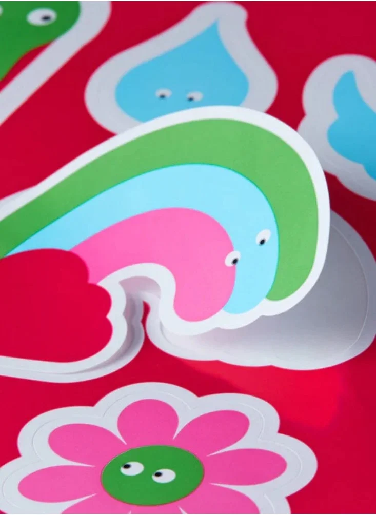 Tinc Hearts Sticker Sheet - Pink