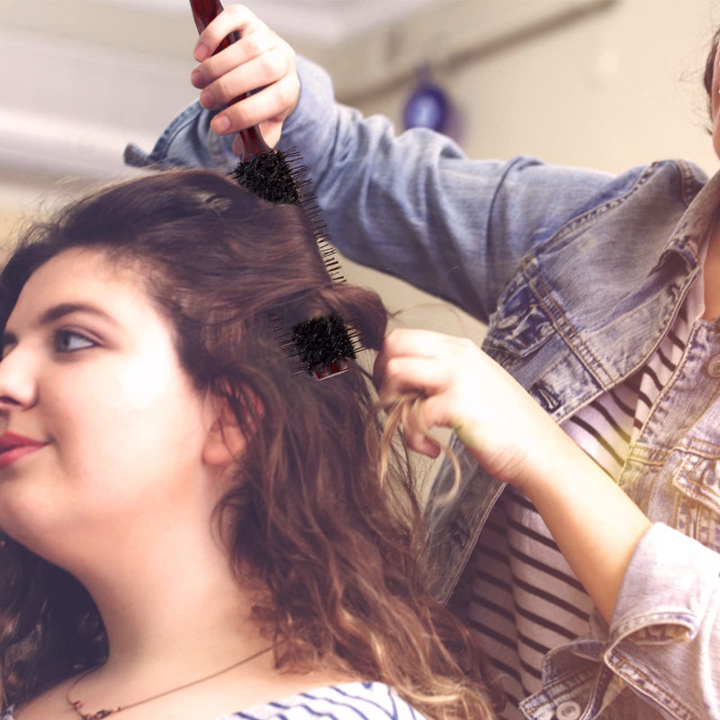 Aethland 2pcs Boar Bristle Teasing Brush for Women, Teaser Brush with Rat Tail Back Combing - Detangling, Add Volume Makes Hair Smooth - Image 4