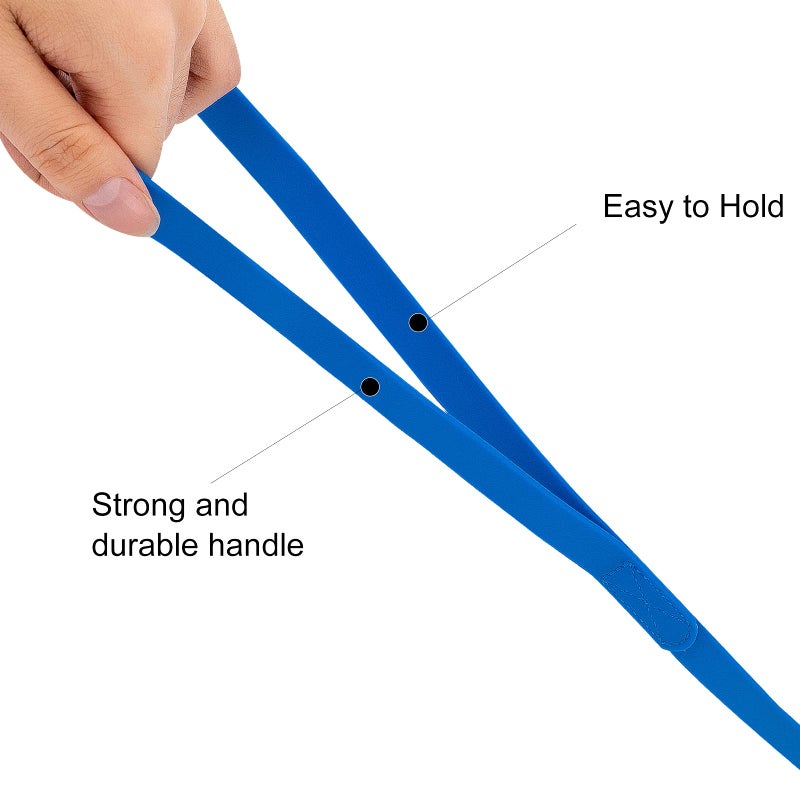 Qiaosite Waterproof Long Leash Durable Dog Recall Training Lead Great for Outdoor Hiking, Training, Yard, Beach and Swimming (Blue, 50ft) - Image 4