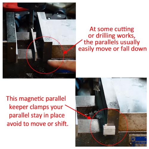 BLSGBUIDING Magnetic Parallels Keeper Holder Retainer Clips Kurt Vise Jaw Machinist Tools - 4set - Image 3