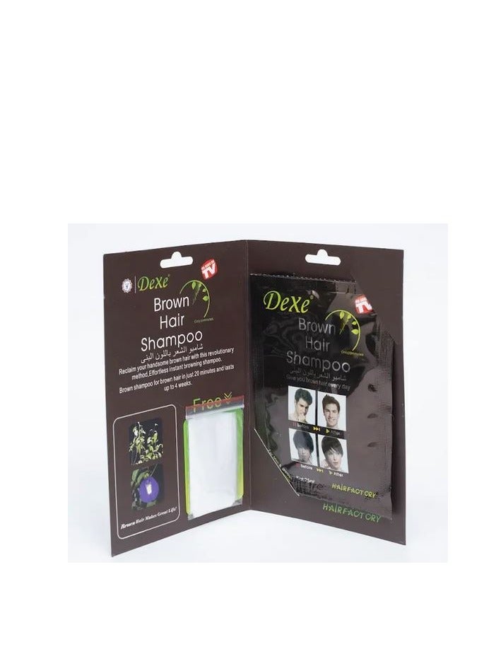 Dexe Dexe Hair Dye Shampoo 25Ml Brown  - Image 2