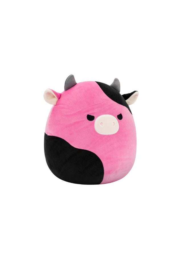 Squishmallows SQCR - Medium Plush (12" Squishmallows) (Pollyanna - Black and Pink Cow W/Mischievous Eyes) - Image 3