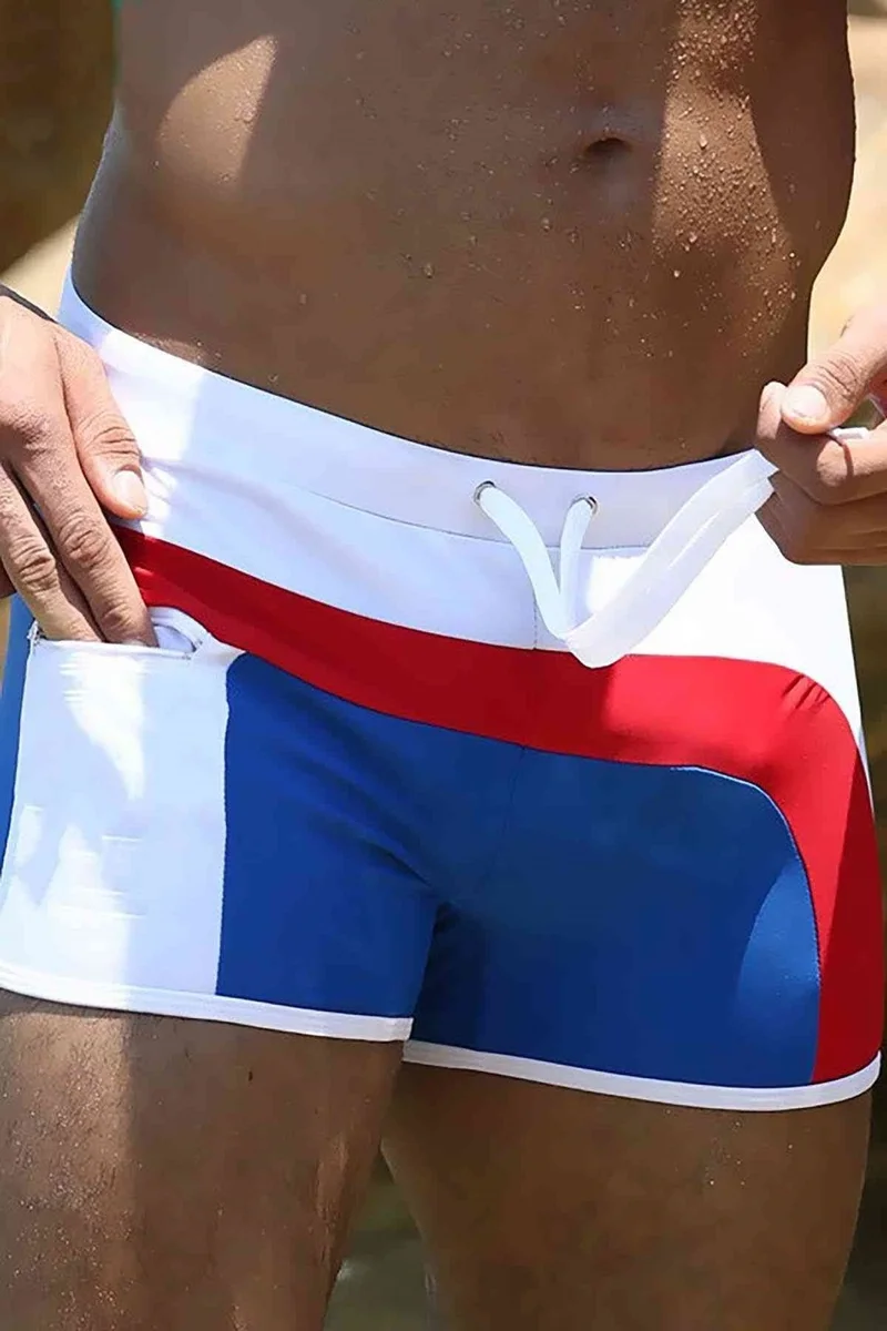 انجلسين Multicolored Lycra Men's Marine Shorts