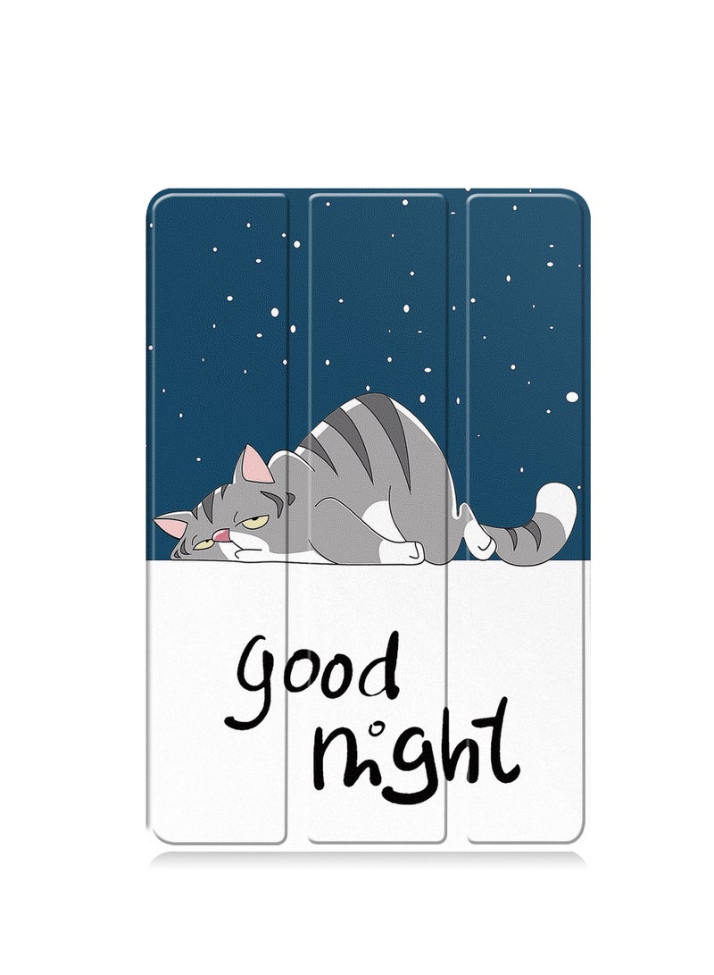Case for Redmi Pad SE PU Slim Cover with Auto Sleep/Wake up Hard Trifold Stand Cover Case for Redmi Pad SE (Lazy Cat)