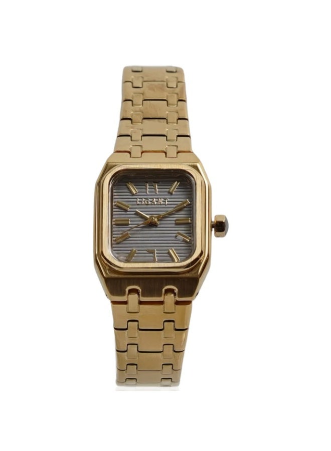 LIGANT Luxury Women's Stainless Steel Watch in Royal Gold - Elegant Modern Design - Rust Resistant Metallic Wristwatch for Events & Gala - Image 1