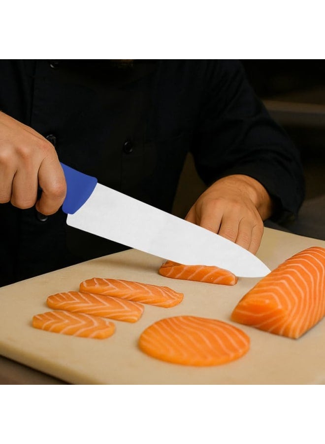 Tramontina Professional 8" Meat Knife, Stainless Steel Blade, Blue Polypropylene Handle, Durable and Precision Cutting Tool - Image 2